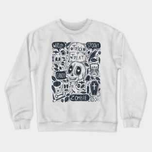 Halloween Doodle Crewneck Sweatshirt